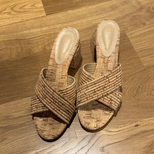 SCHUTZ Cork Textured Women's Mules